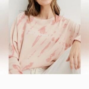 AERIE from American Eagle "just Trust Me" Tie Dye Crewneck Sweatshirt